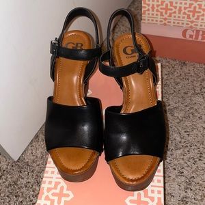 Gianni bini wedges black size 7